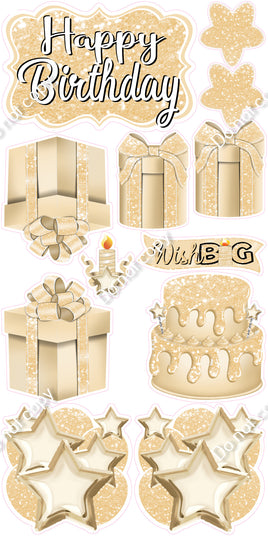 12 pc Quick Sets #2 - Sparkle Champagne
