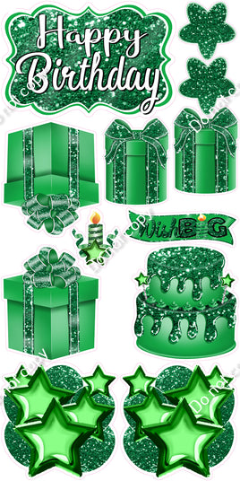 12 pc Quick Sets #2 - Sparkle Green