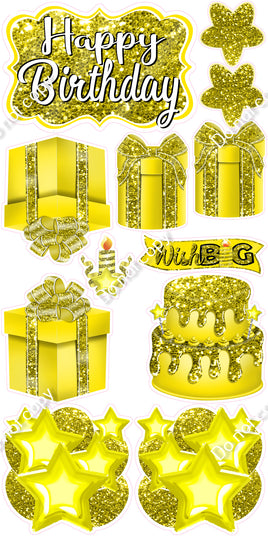 12 pc Quick Sets #2 - Sparkle Yellow