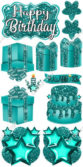 12 pc Quick Sets #2 - Sparkle Teal