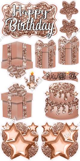 12 pc Quick Sets #2 - Sparkle Rose Gold