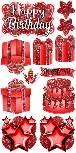 12 pc Quick Sets #2 - Sparkle Red