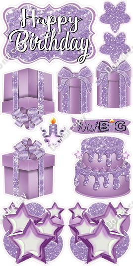 12 pc Quick Sets #2 - Sparkle Lavender
