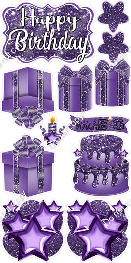 12 pc Quick Sets #2 - Sparkle Purple