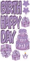 Single Color - 10 pc Happy Birthday