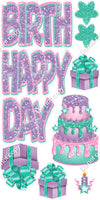 Multi Color - 10 pc Happy Birthday