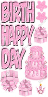 Single Color - 10 pc Happy Birthday