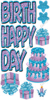 Multi Color - 10 pc Happy Birthday