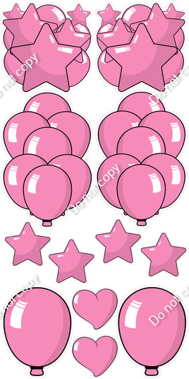 12 pc Bubblegum Cartoon Flair Set