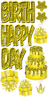 Single Color - 10 pc Happy Birthday