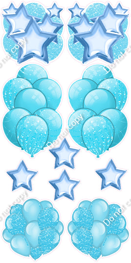 10 pc Balloon Set - Sparkle - Single Colors