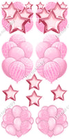 10 pc Balloon Set - Sparkle - Single Colors