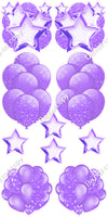 10 pc Balloon Set - Sparkle - Single Colors