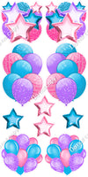 10 pc Balloon Sets - Combo Colors