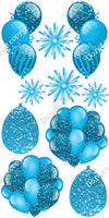 10 pc Balloon Cluster & Triple - Sparkle - Single Color