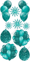 10 pc Balloon Cluster & Triple - Sparkle - Single Color