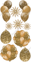 10 pc Balloon Cluster & Triple - Sparkle - Single Color