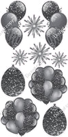 10 pc Balloon Cluster & Triple - Sparkle - Single Color