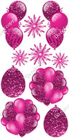 10 pc Balloon Cluster & Triple - Sparkle - Single Color
