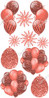 10 pc Balloon Cluster & Triple - Sparkle - Single Color
