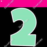Flat - 30" LG 13 pc 0-9 Number Sets