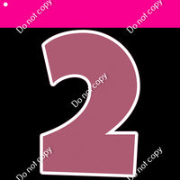 Flat - 30" LG 13 pc 0-9 Number Sets