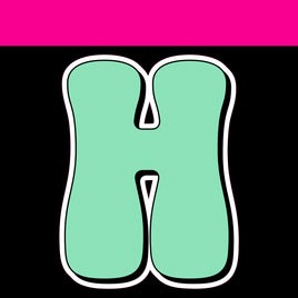 Flat - HP 23.5" 69 pc Alphabet