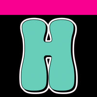 Flat - HP 23.5" 26 pc Alphabet