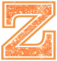 18" Greek Individual Amber Sparkle - Alphabet Pieces Zeta