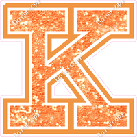 18" Greek Individual Amber Sparkle - Alphabet Pieces Kappa