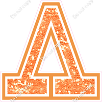 18" Greek Individual Amber Sparkle - Alphabet Pieces Lambda