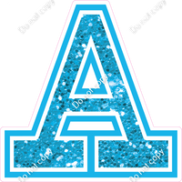 18" Greek Individual Caribbean Sparkle - Alphabet Pieces Alpha