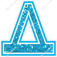 18" Greek Individual Caribbean Sparkle - Alphabet Pieces Delta
