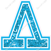 18" Greek Individual Caribbean Sparkle - Alphabet Pieces Lambda