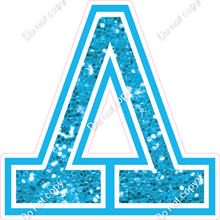 18" Greek Individual Caribbean Sparkle - Alphabet Pieces Lambda