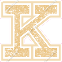 18" Greek Individual Champagne Sparkle - Alphabet Pieces Kappa
