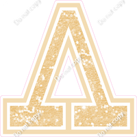 18" Greek Individual Champagne Sparkle - Alphabet Pieces Lambda