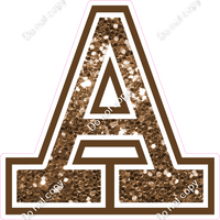 18" Greek Individual Chocolate Sparkle - Alphabet Pieces Alpha