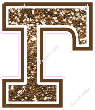 18" Greek Individual Chocolate Sparkle - Alphabet Pieces Gamma