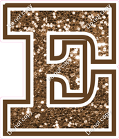 18" Greek Individual Chocolate Sparkle - Alphabet Pieces Epsilon