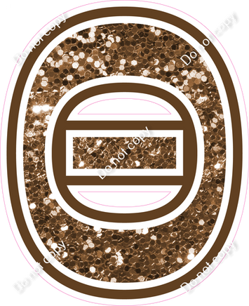 18" Greek Individual Chocolate Sparkle - Alphabet Pieces Theta