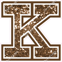 18" Greek Individual Chocolate Sparkle - Alphabet Pieces Kappa