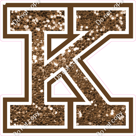 18" Greek Individual Chocolate Sparkle - Alphabet Pieces Kappa