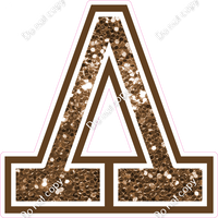 18" Greek Individual Chocolate Sparkle - Alphabet Pieces Lambda