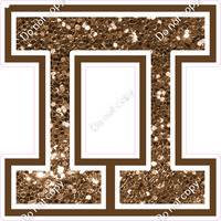 18" Greek Individual Chocolate Sparkle - Alphabet Pieces Pi
