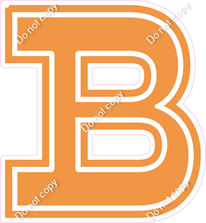18" Greek Individual Flat Amber - Alphabet Pieces Beta