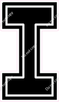 18" Greek Individual Flat Black - Alphabet Pieces Lota