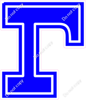 18" Greek Individual Flat Blue - Alphabet Pieces Gamma