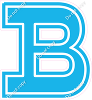 18" Greek Individual Flat Caribbean - Alphabet Pieces Beta