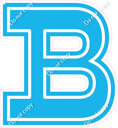 18" Greek Individual Flat Caribbean - Alphabet Pieces Beta